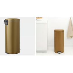 BRABANTIA 238581 Pedal Bin Newicon, 30 litara, kanta za otpad, topli mesing boja