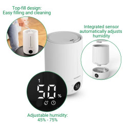 MEDISANA ah 663 OVLAŽIVAČ ZRAKA TOP-FILL , do 30 m2