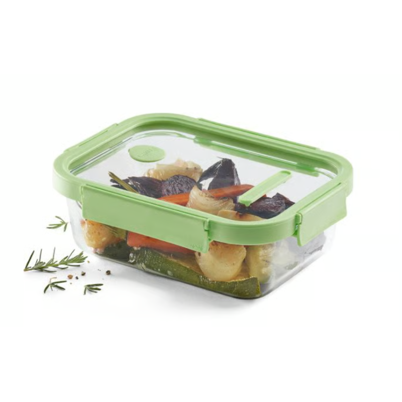 LEKUE 883927  pravokutna staklena nepropusna posuda, 1520 ml