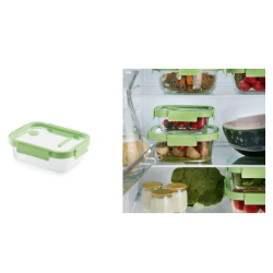 LEKUE 883903  pravokutna staklena nepropusna posuda, 1050 ml