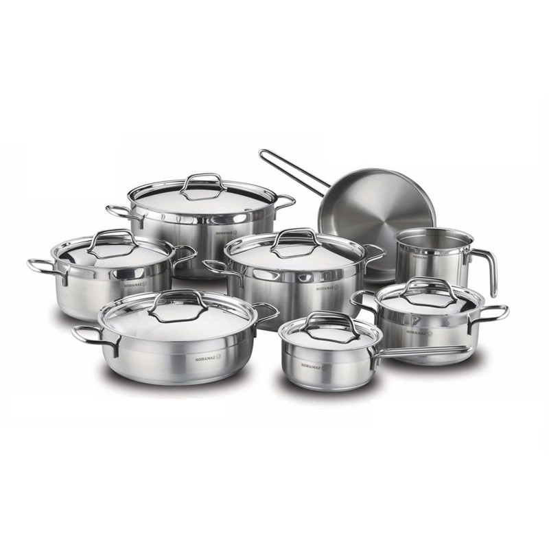 KORKMAZ Alfa, A1089 , set inox posuđa  14-dijelni, i za INDUKCIJU