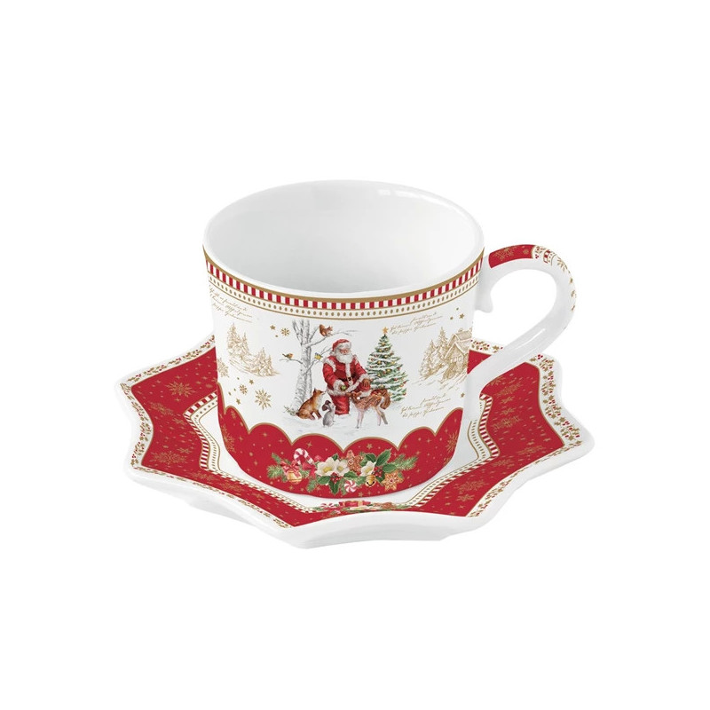 Easy Life Christmas Memories šalica s tanjurićem