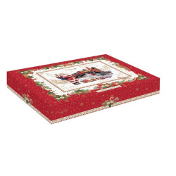 Easy Life Christmas Memories ovalni duboki tanjur za posluživanje