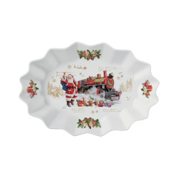 Easy Life Christmas Memories ovalni duboki tanjur za posluživanje