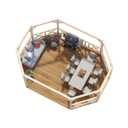 PALMAKO BETTY 25 drvena pergola 25 m2 , 104704 prirodno neobrađeno drvo