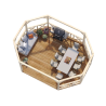 PALMAKO BETTY 25 drvena pergola 25 m2 , 104704 prirodno neobrađeno drvo