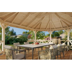 PALMAKO BETTY 25 drvena pergola 25 m2 , 104704 prirodno neobrađeno drvo