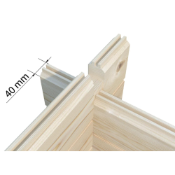 PALMAKO BRITTA  drvena vrtna kućica, 19,7 m2, obojano u dvije boje