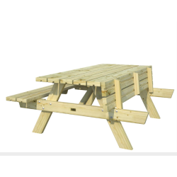 PALMAKO RUBY 18 drveni stol + klupe za sjedenje , 179 cm dužine