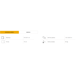 PALMAKO OSCAR drveni stol + drvene klupe okolo, 231 x 231 cm