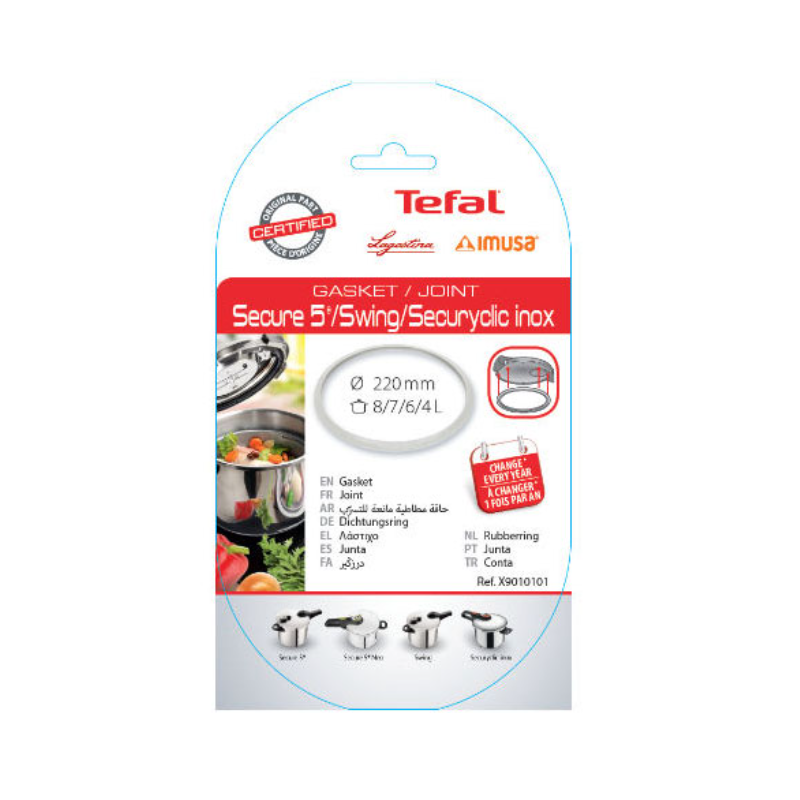 TEFAL X9010101 – Secure 5/Secure 5 Neo, rezervna brtva 22cm