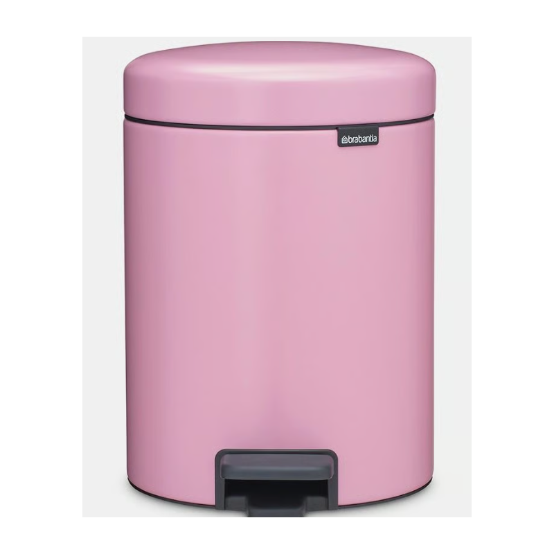 BRABANTIA 255281 Pedal Bin Newicon, 5 litara, kanta za otpad, Lilac Pink