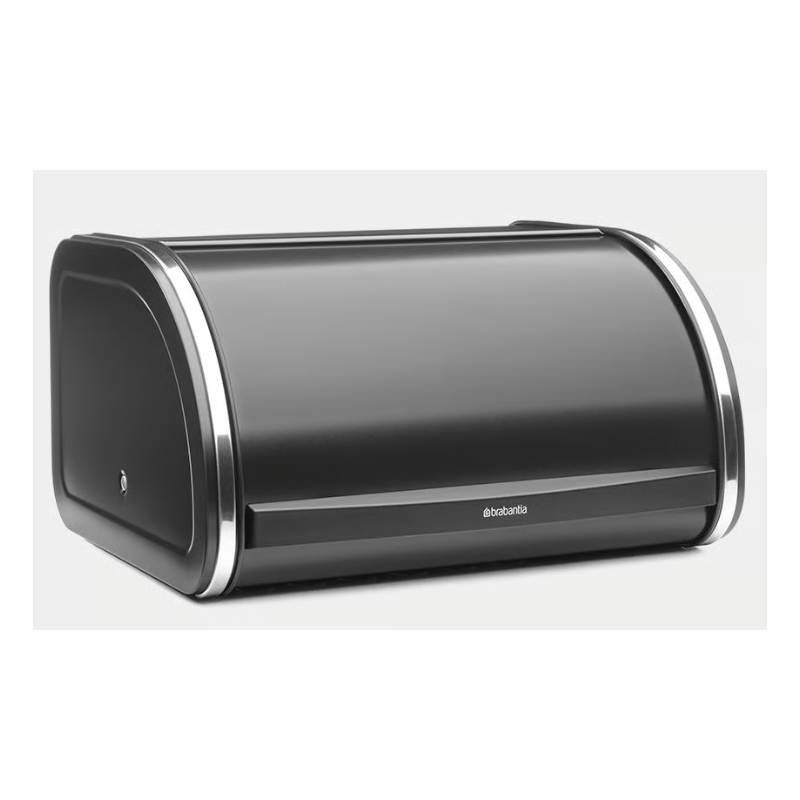 BRABANTIA 236686 Roll Top Bread Bin Medium, kutija za kruh, peciva, muffine, mat crna