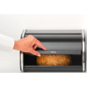 BRABANTIA 236686 Roll Top Bread Bin Medium, kutija za kruh, peciva, muffine, mat crna