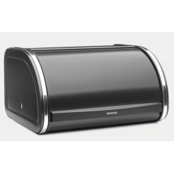 BRABANTIA 236686 Roll Top Bread Bin Medium, kutija za kruh, peciva, muffine, mat crna