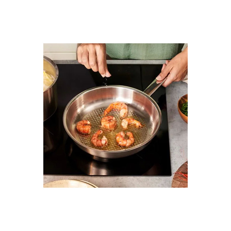 FISSLER Original-Profi Collection® inox tava, NovoGrill dno + stakleni poklopac, 28 cm promjer, 3.0 litara, 084-378-28-100/0