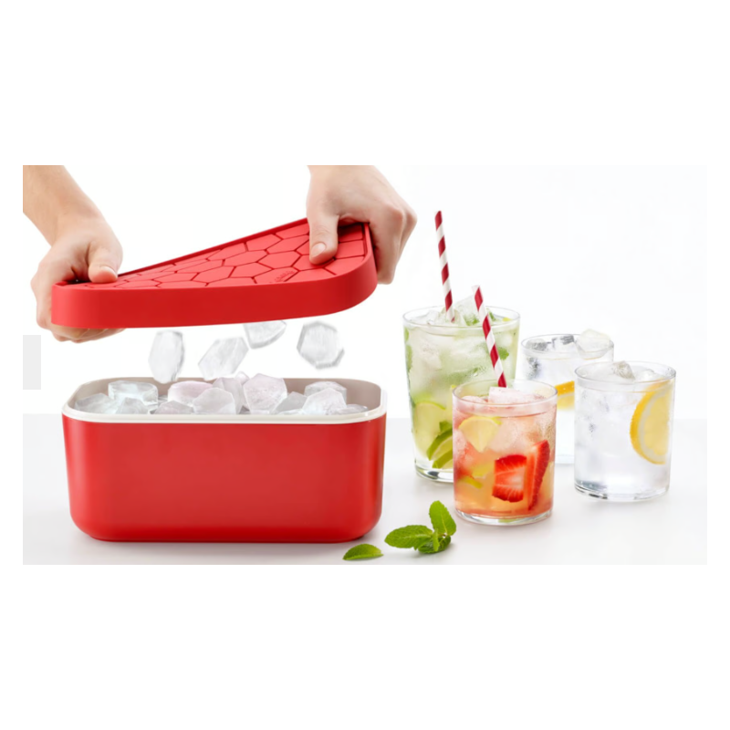 LEKUE 888168 Posuda za kockice leda za izradu i pohranu kockica leda
