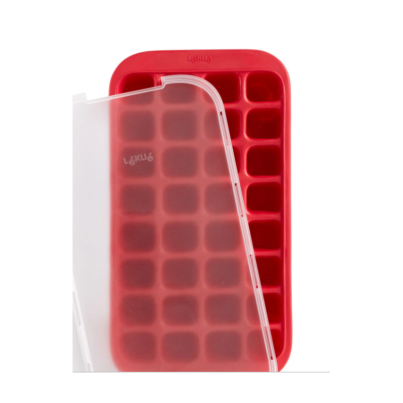 LEKUE 882203 Industrijska posuda za kockice leda s poklopcem