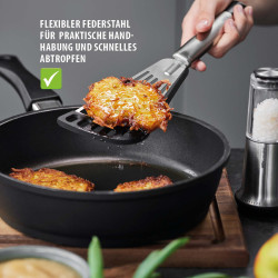 GEFU 29202 PRIMELINE lopatica s prorezima za lakše ocjeđivanje, doljni dio teflon