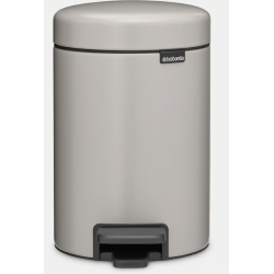 0BRABANTIA 252204 Pedal Bin Newicon, 5 litara, kanta za otpad, soft siva