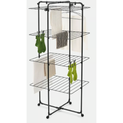 BRABANTIA 319303 hangon tower stalak za sušenje rublja, 30 m kapacitet, crni