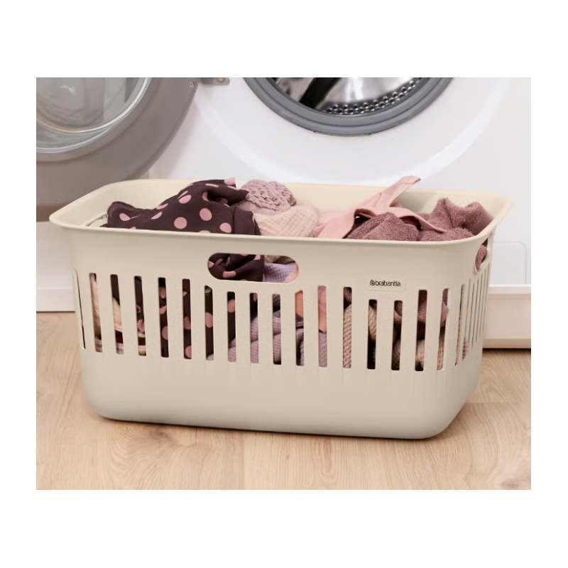BRABANTIA 244483 Collect-it   košara za prenošenje i prikupljanje rublja, 40 litara, soft bež