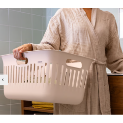 BRABANTIA 244483 Collect-it   košara za prenošenje i prikupljanje rublja, 40 litara, soft bež