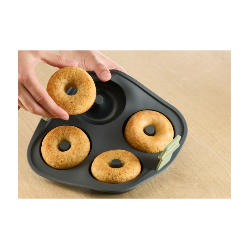 LEKUE 890222 Kalup za donutse iz friteze na vrući zrak, 4 rupe