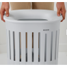 BRABANTIA 244704 Collect-it košara za prenošenje i prikupljanje rublja, 55 litara, bijela