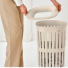 BRABANTIA 244681 Collect-it košara za prenošenje i prikupljanje rublja, 55 litara, soft bež
