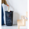 BRABANTIA 244667 Collect-it košara za prenošenje i prikupljanje rublja, 55 litara, crna