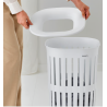 BRABANTIA 244766 Collect-it košara za prenošenje i prikupljanje rublja na nogicama, 55 litara, bijela