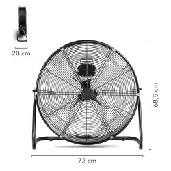 TROTEC TVM 24 D, podni ventilator, crni, promjer 60 cm