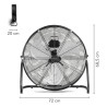 TROTEC TVM 24 D, podni ventilator, crni, promjer 60 cm