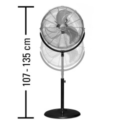 TROTEC TVM 18 S, stajaći ili podni ventilator, crni, promjer 48 cm,