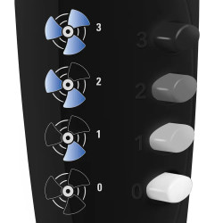 TROTEC TVE 18 S, stajaći ventilator s 90° oscilacijom, crni, promjer 40 cm,