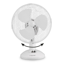 TROTEC TVE 9 , stolni ventilator s 90° oscilacijom, crni, promjer 40 cm,