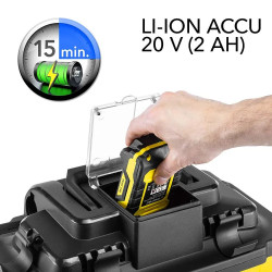 TROTEC VC 15-20V bežični usisavač sa baterijom i punjačem, usis . max.  2700, 10000 ml prašine/ ml,