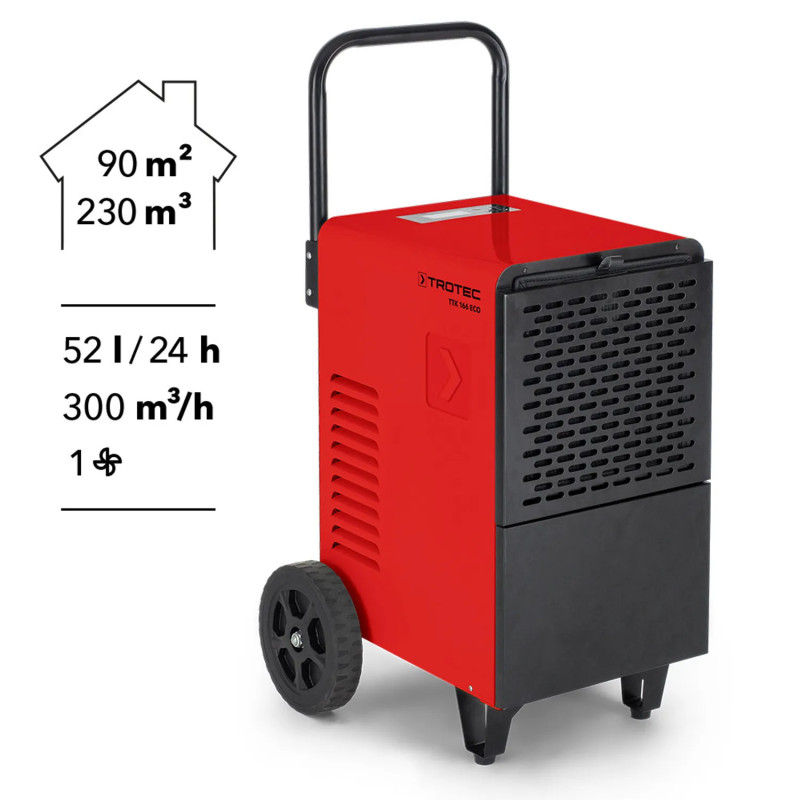 TROTEC TTK 166 ECO, Komercijalni odvlaživač zraka, do 90 m2, do 52 litre/24 h