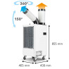 TROTEC PT 2700 SP,Spotcool klima uređaj, 2,7 kW