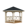 PALMAKO BETTY 9.90 drvena pergola 9.90 m2 , 103879 prirodno neobrađeno drvo