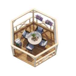 PALMAKO BETTY 9.90 drvena pergola 9.90 m2 , 103879 prirodno neobrađeno drvo