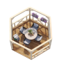 PALMAKO BETTY 9.90 drvena pergola 9.90 m2 , 103879 prirodno neobrađeno drvo