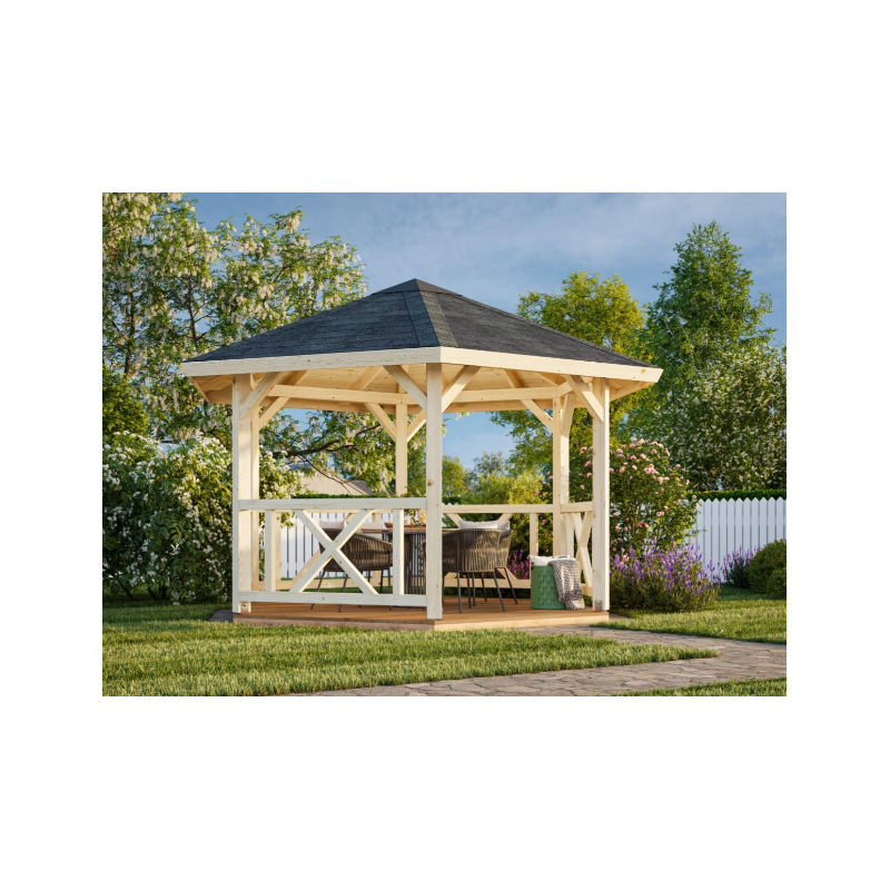 PALMAKO BETTY 9.90 drvena pergola 9.90 m2 , 103879 prirodno neobrađeno drvo