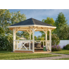 PALMAKO BETTY 9.90 drvena pergola 9.90 m2 , 103879 prirodno neobrađeno drvo