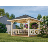 PALMAKO BETTY 9 drvena pergola 9 m2 , 103798 prirodno neobrađeno drvo