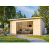 PALMAKO INES SLIDE 44 drvena kućica/kabina , 13.70 m2, prirodno neobrađeno drvo , 1111790
