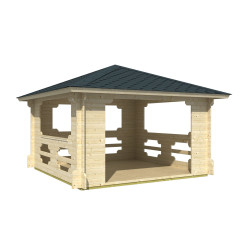 VALWOOD Ibiza drvena nadstrešnica, 70 mm, 14.40 m2