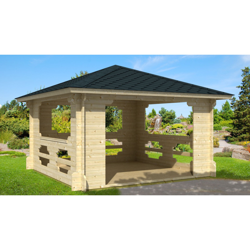 VALWOOD Ibiza drvena nadstrešnica, 70 mm, 14.40 m2