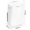 TROTEC PAC 3500 SH prenosna klima s funkcijom grijanja, do 46 m2